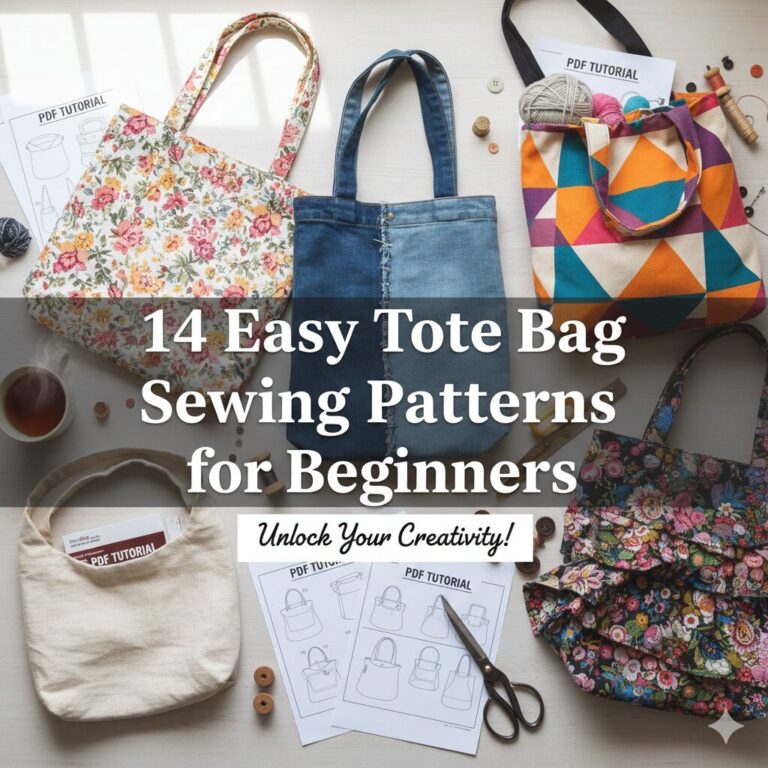 14 Easy Tote Bag Sewing Patterns for Beginners