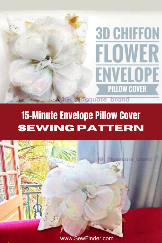 The 15-Minute Envelope Pillow Cover Sewing Pattern