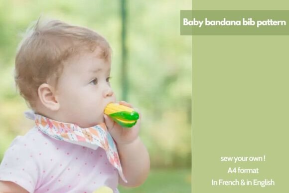 Trendy & Practical Baby Bandana Bibs Sewing Pattern