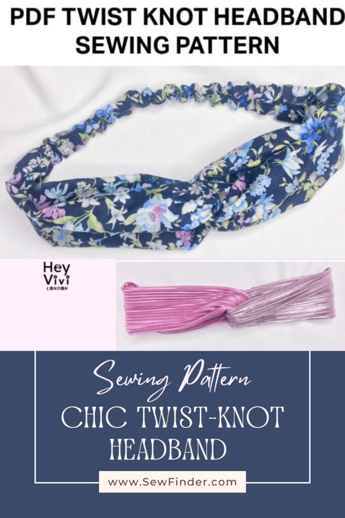 Chic Twist-Knot Headband Sewing Pattern