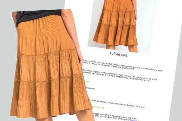 DIY Sewing a Ruffled Skirt