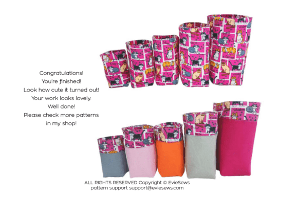 Desk Tidy - L SIZE - Sewing Pattern PDF