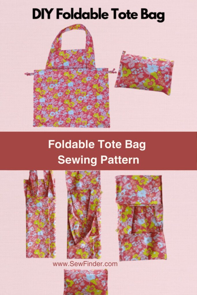 Foldable Tote Bag Sewing Pattern