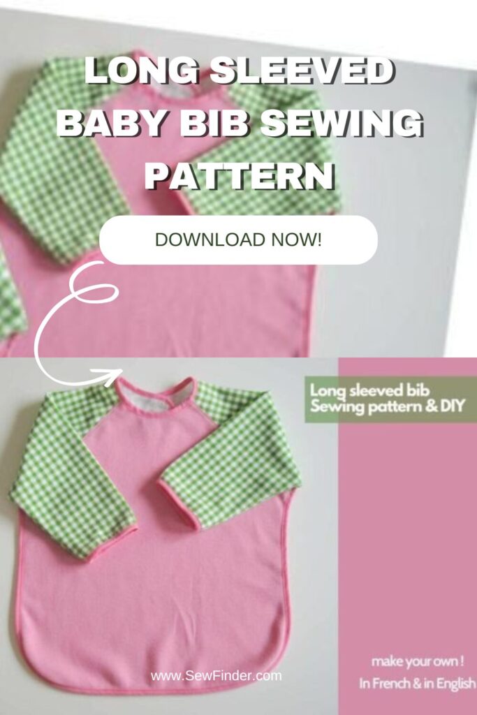 Long Sleeved Baby Bib - Baby Patterns for New Moms