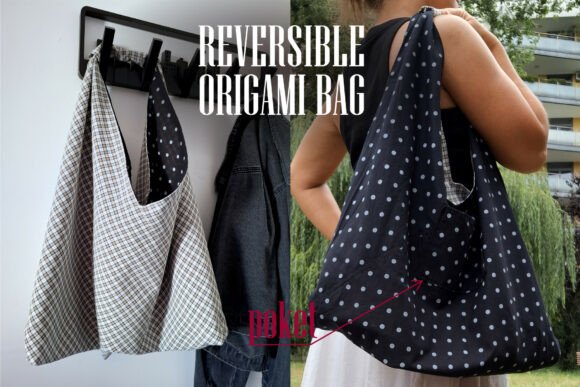 Origami Bag Sewing Pattern - Hobo Bag Tote Bag