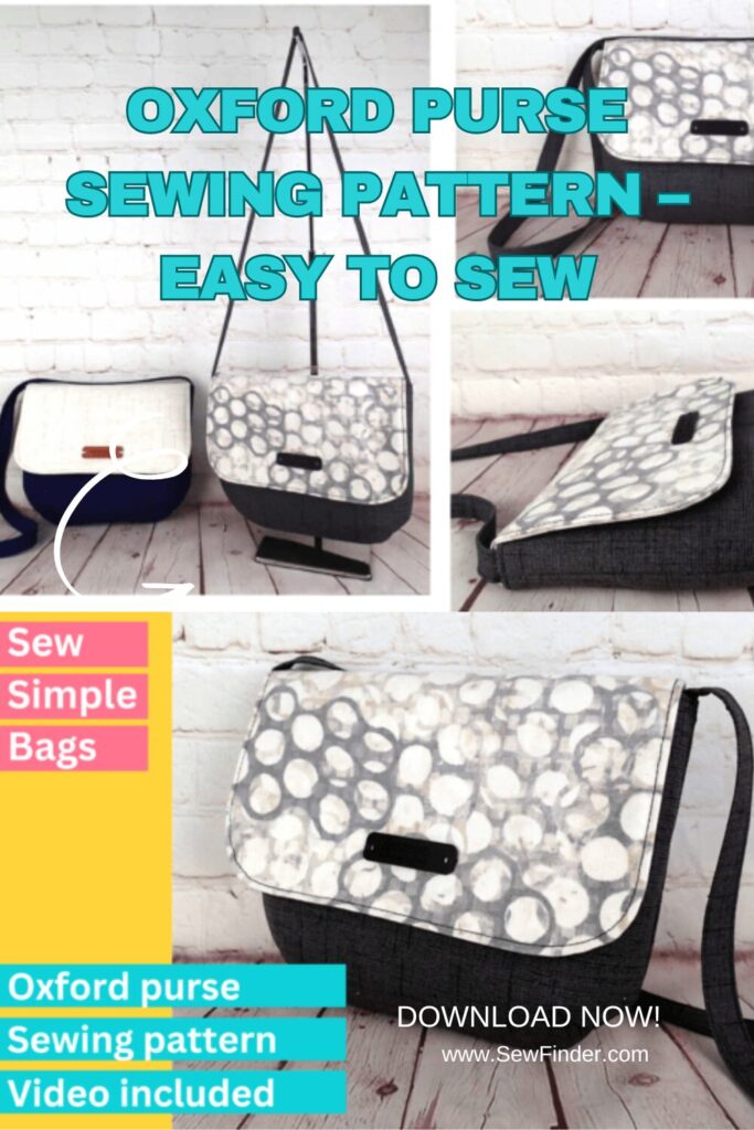 Oxford Purse Sewing Pattern – Easy to Sew