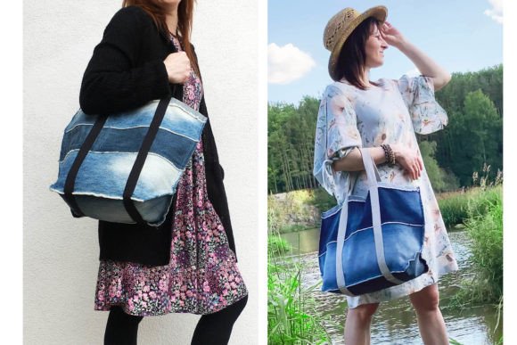 Reverse Seams Tote Bag (Three Sizes) Sewing Pattern