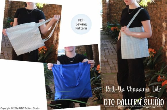 Roll Up Shopping Bag Sewing Pattern
