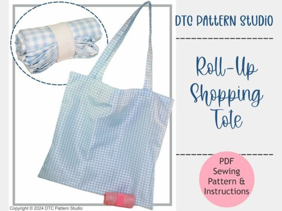 Roll Up Shopping Bag Sewing Pattern