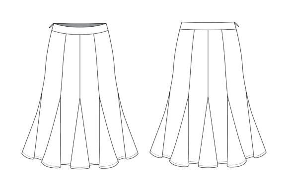 Romspattern™ Flowver Skirt Sewing Pattern