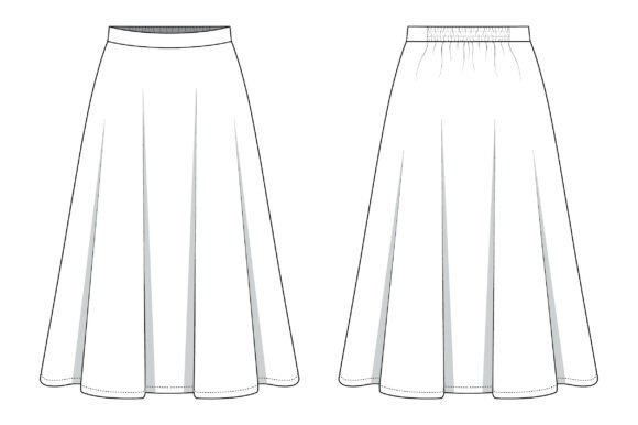 Romspattern™ SwirlEase Skirt Sewing Pattern