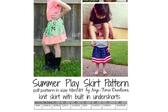 Summer Play Skirt Sewing Pattern