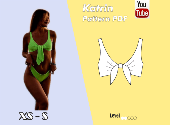 The Front Tie Bikini Top Sewing Pattern