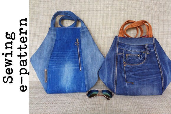 Tote Bag with Folded Sides Sewing Pattern