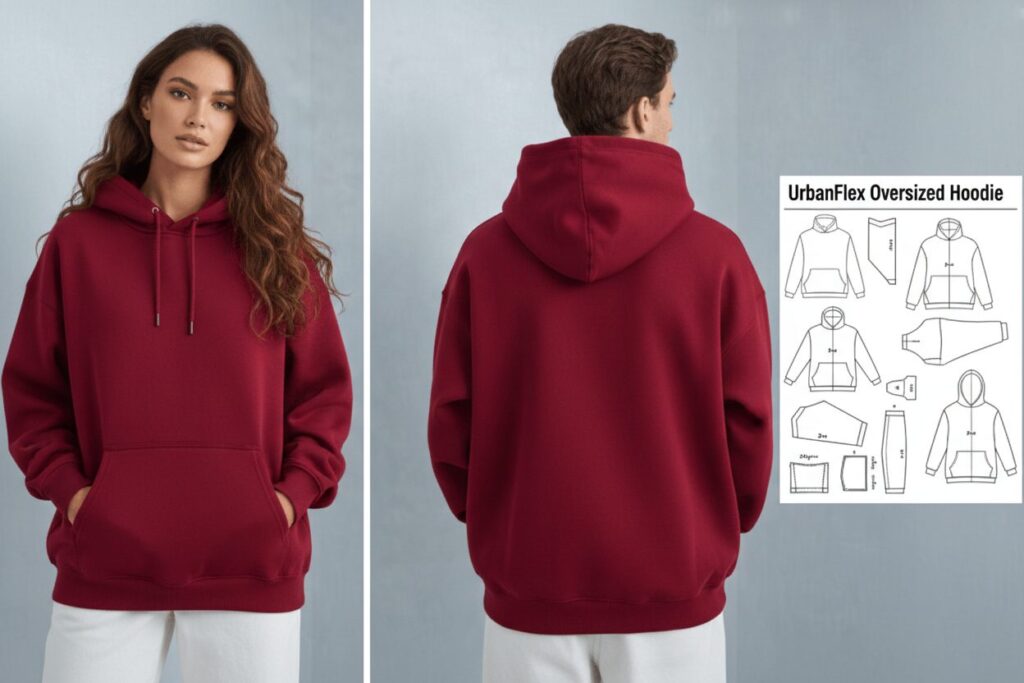 UrbanFlex Oversized Hoodie Sewing Pattern