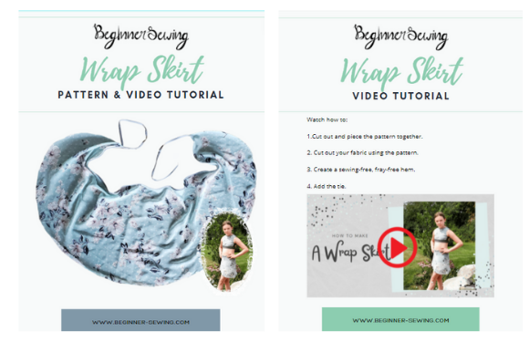 Ballet Wrap Skirt Sewing Pattern