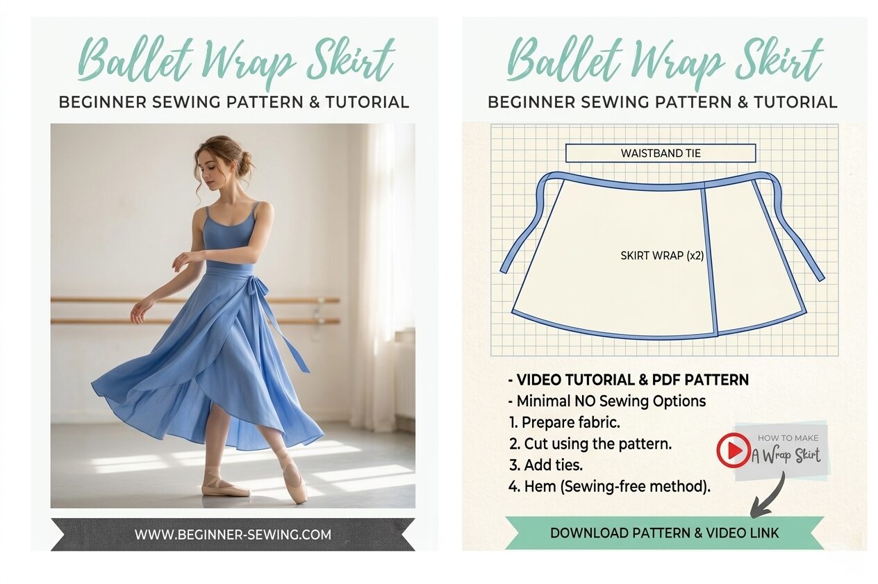 Ballet Wrap Skirt Sewing Pattern