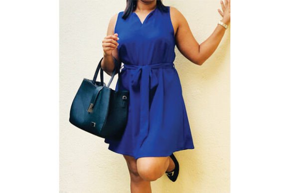 Belted V Neck Midi Dress Pdf Sewing Pattern