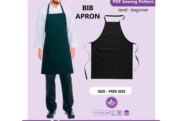 Bib Apron PDF Sewing Pattern