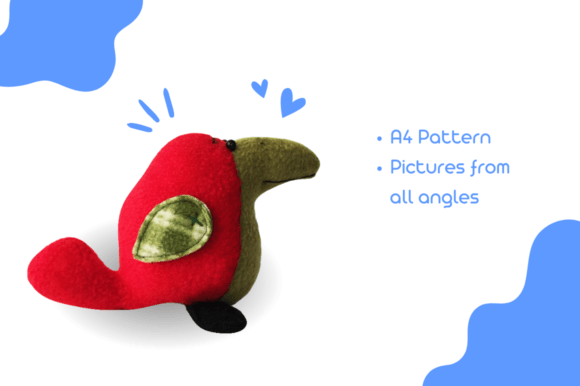 Cute Pigeon Plush Sewing Pattern