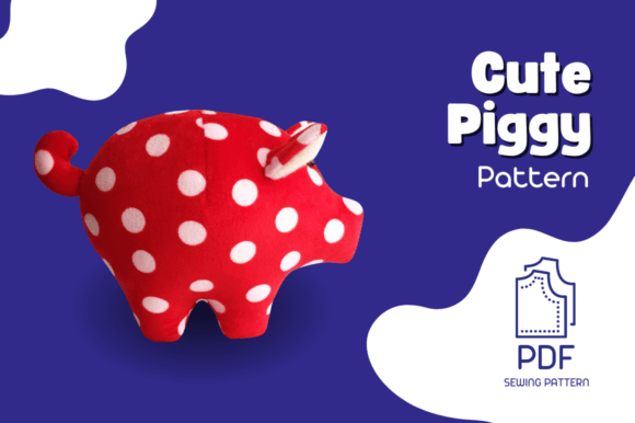 Cute Piggy Plush Sewing Pattern