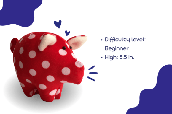 Cute Piggy Plush Sewing Pattern