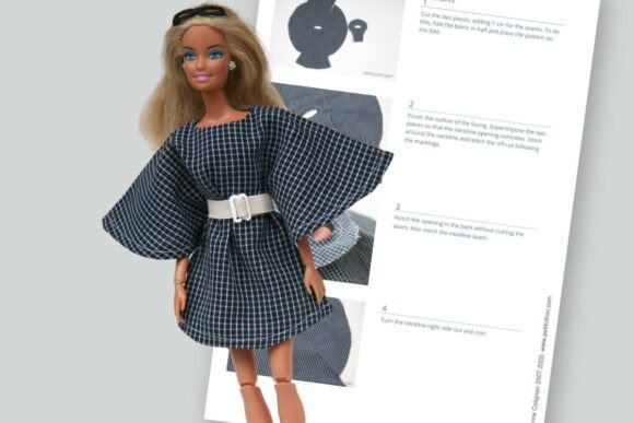 Fashion Doll Angel Dress Sewing Pattern