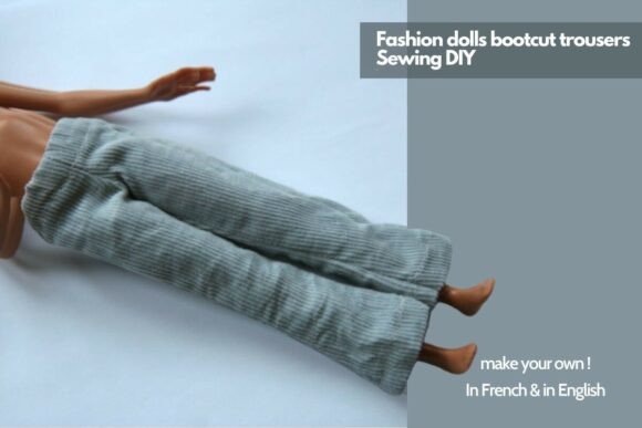 Fashion Dolls Bootcut Trousers Sewing Pattern