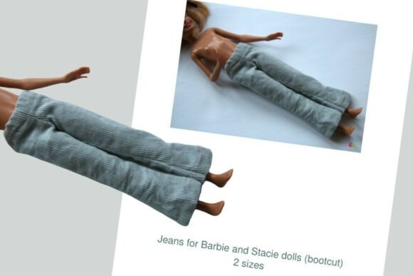 Fashion Dolls Bootcut Trousers Sewing Pattern