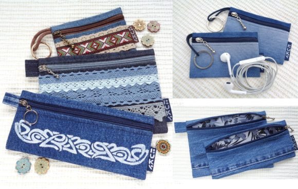 Flat Zipper Pouch Sewing Pattern