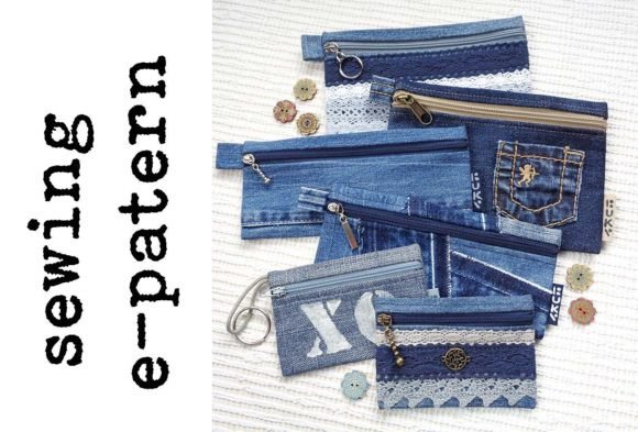 Flat Zipper Pouch Sewing Pattern
