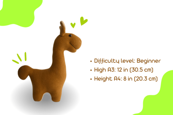 Llama Plush Sewing Pattern