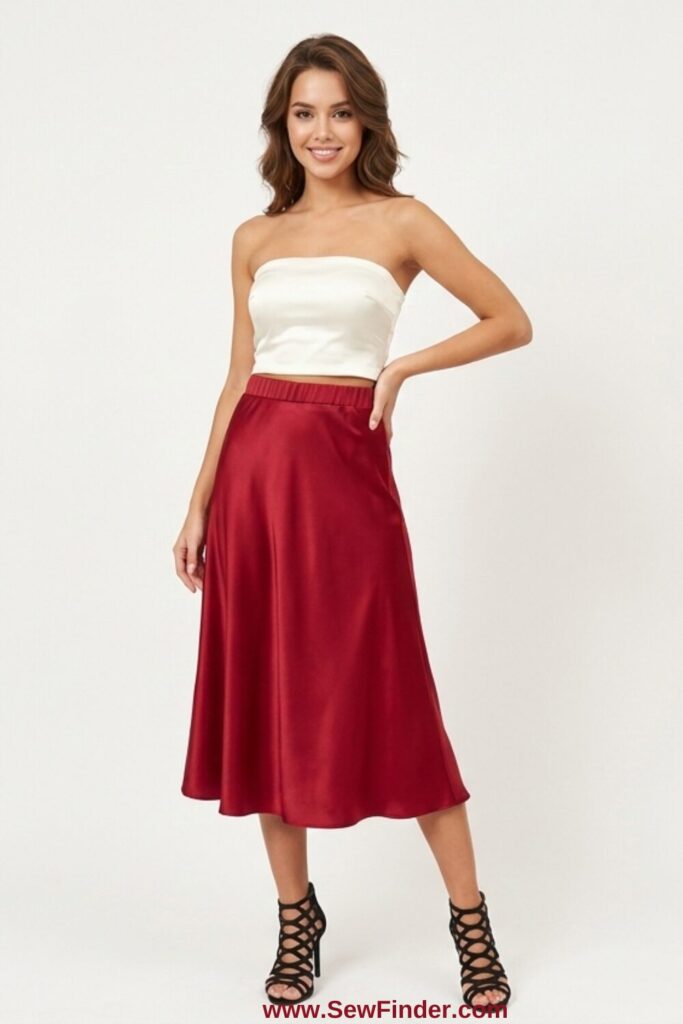MANDY DIY Midi Skirt Sewing Pattern