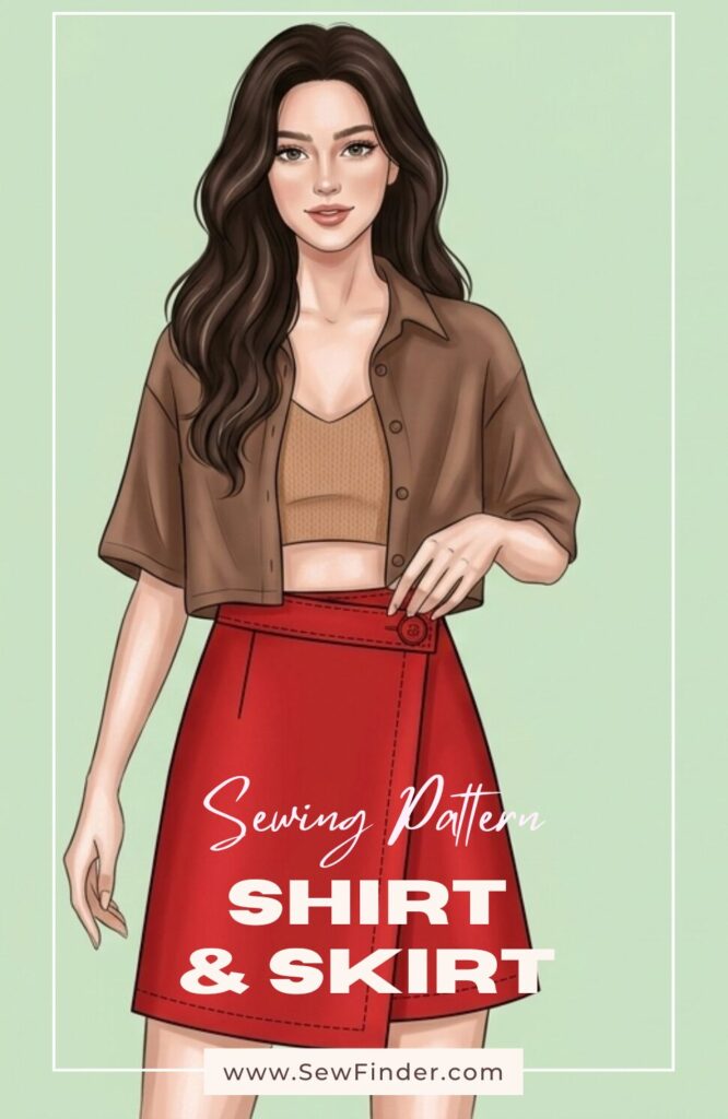 Shirt & Skirt Sewing Patterns | Size S