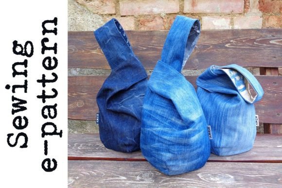 Japanese knot bag sewing pattern beginner no zipper