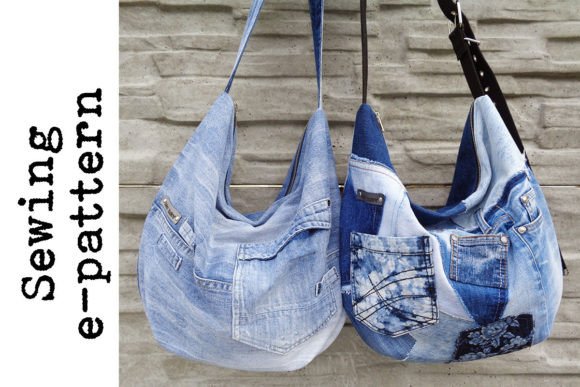 Slouchy zipper bag sewing pattern beginner everyday carry