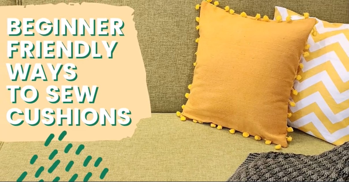 Beginner cushion cover sewing class