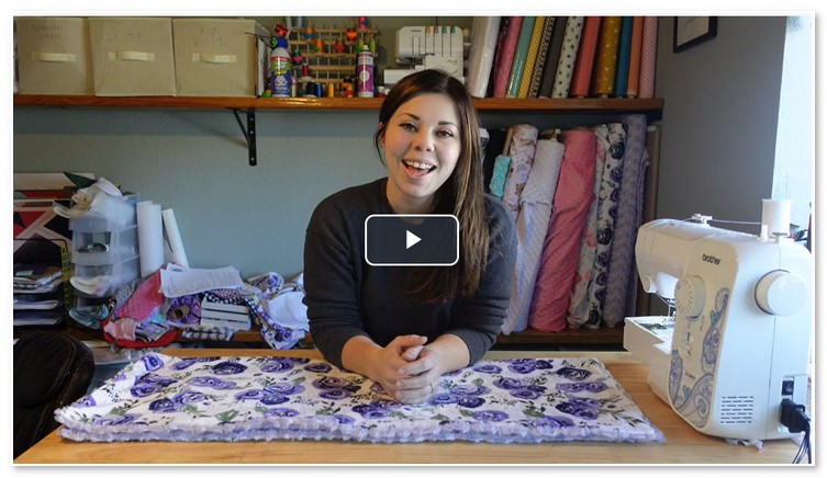 Minky baby blanket sewing tutorial for beginners
