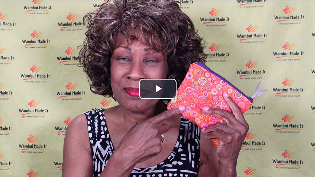 Lined zipper pouch sewing class with neat corners